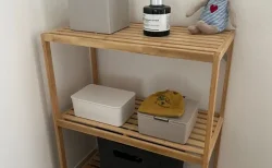 【無印良品の収納ラック】竹素材で安心！小さな子供がいても使える『竹材フリーラック3段』をママ目線で本音レビュー！