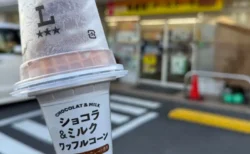 ローソンの高級系アイス？定番のショコラ＆ミルクワッフルコーンをレビュー｜香ばしいコーンが主役級