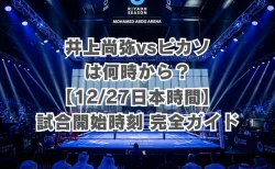 井上尚弥vsピカソは何時から？【12/27日本時間】試合開始時刻完全ガイド