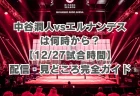 中谷潤人vsエルナンデスは何時から？【12/27の試合時間】配信・見どころ完全ガイド