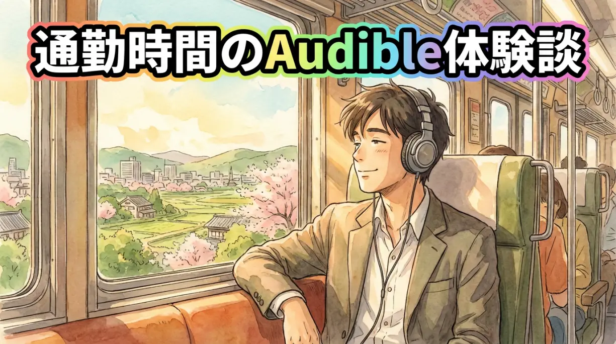 通勤時間を無駄にしない！Audibleで年間100冊！片道60分を無駄にせず有効活用した30代の体験談