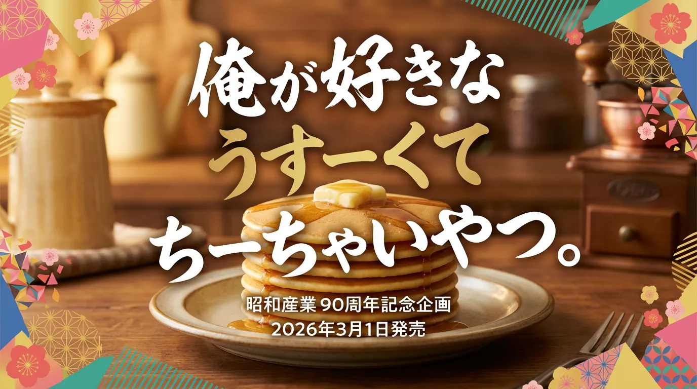 堂本剛ホットケーキミックスはどこで買える？「うすーくてちーちゃいやつ」3月1日全国発売、昭和産業公式通販も