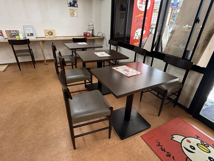 店内のイートインスペース