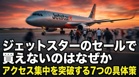 ジェットスターのセールで買えないのはなぜか　アクセス集中を突破する7つの具体策
