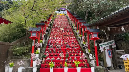 【勝浦ビッグひな祭り2026体験記】混雑回避の穴場時間は？遠見岬神社の石段雛を金曜午後に満喫！商店街の見どころなども