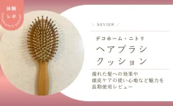 デコホーム「ヘアブラシクッション」長期使用レビュー！濡れた髪への効果と頭皮ケアの使い心地や魅力を解説！