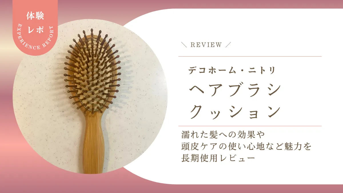 デコホーム「ヘアブラシクッション」長期使用レビュー!濡れた髪への効果と頭皮ケアの使い心地や魅力を解説!