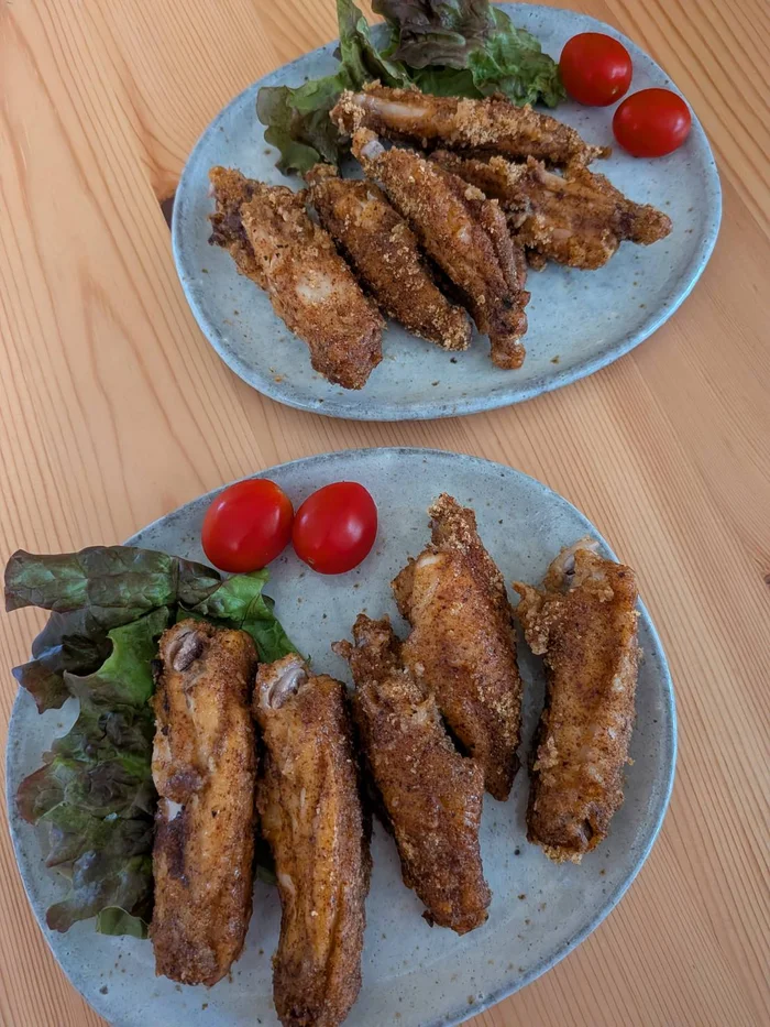 手羽中バージョンの完成盛り付け