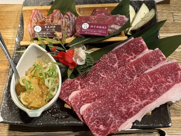 黒毛和牛上部位3種