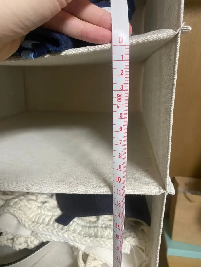 画像 メジャーで測った一段のスペース