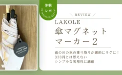 雨の日の車の乗り降りが劇的にラクに！LAKOLE「傘マグネットマーカー」をレビュー！330円とは思えないシンプルな実用性に感動