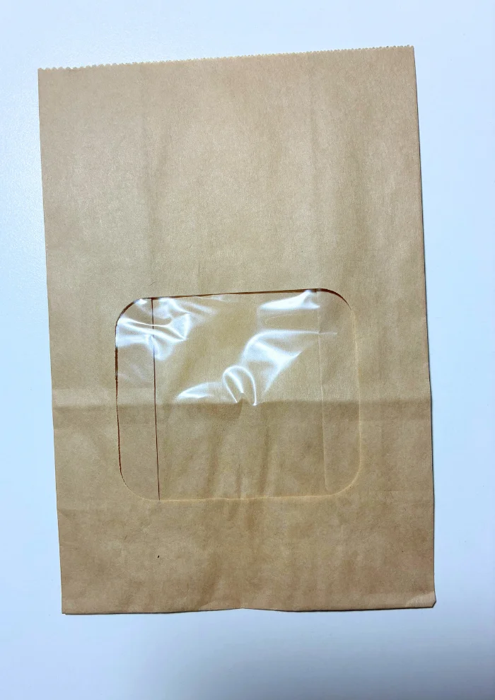 画像 角底バッグ 窓付き 表面 透明窓