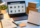 Amazonプライムデー2026の事前準備をイメージした、カレンダーと買い物リスト、配送箱が並ぶデスク風景