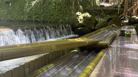 夏季限定！京都・貴船「水源の森 天山」の流しそうめん体験レポ　滝を望む川床で涼む、2,000円の価値は正直どう？