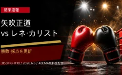 矢吹正道vsレネ・カリストの結果速報アイキャッチ