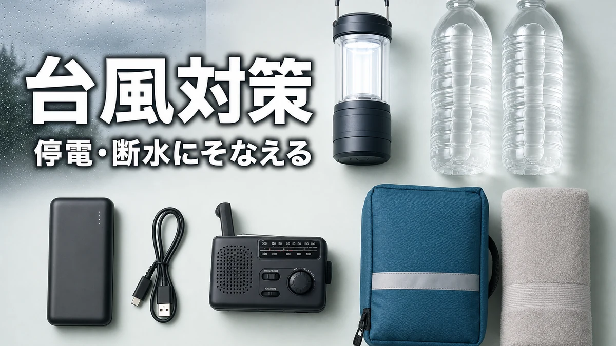 一人暮らし・賃貸の台風対策｜停電・断水・浸水に備えるやることリストとグッズ