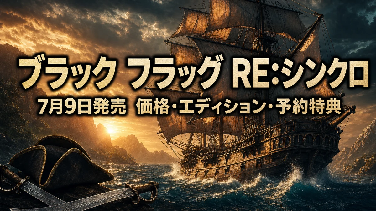 『アサシン クリード ブラック フラッグ RE:シンクロ』発売日は7月9日　対応機種・価格・エディション違い・予約特典を整理