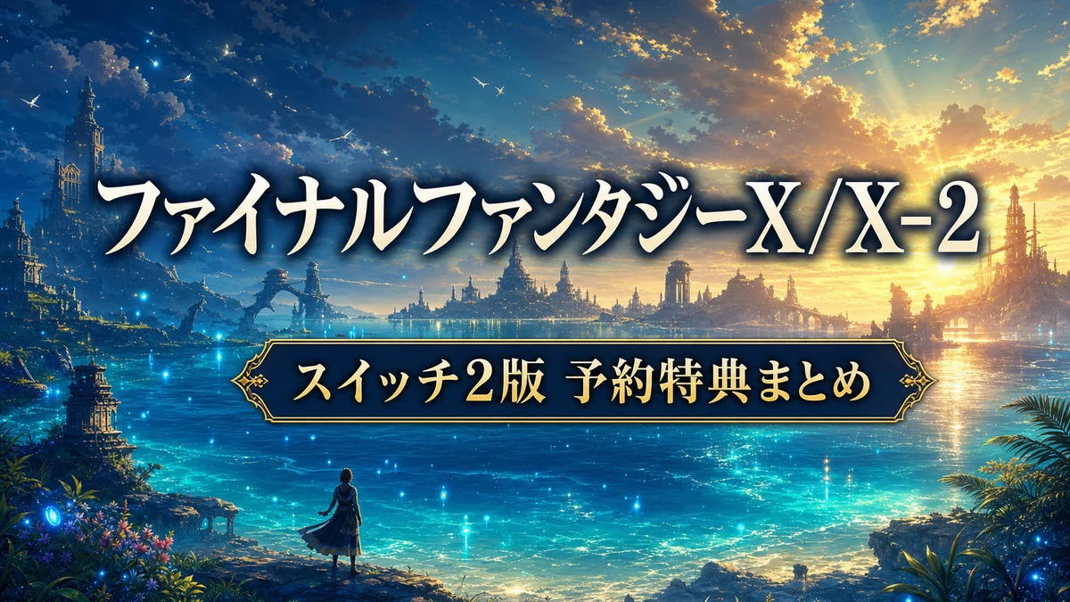 ファイナルファンタジーX/X-2 HD Remaster スイッチ2版の予約特典・発売日まとめ DL版7月23日、パッケージ版8月27日を整理