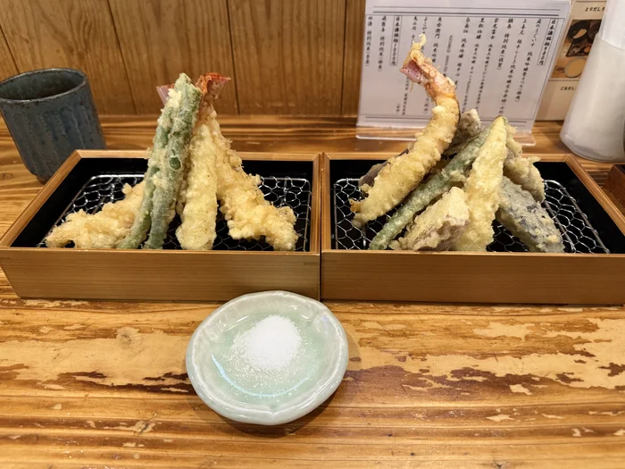 海老と鎌倉野菜の天ぷら盛り合わせ