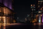 大阪の商業施設をイメージした夜景