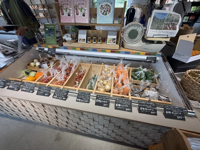 画像 マーケットに並ぶKURKKU FIELDSのオーガニック野菜