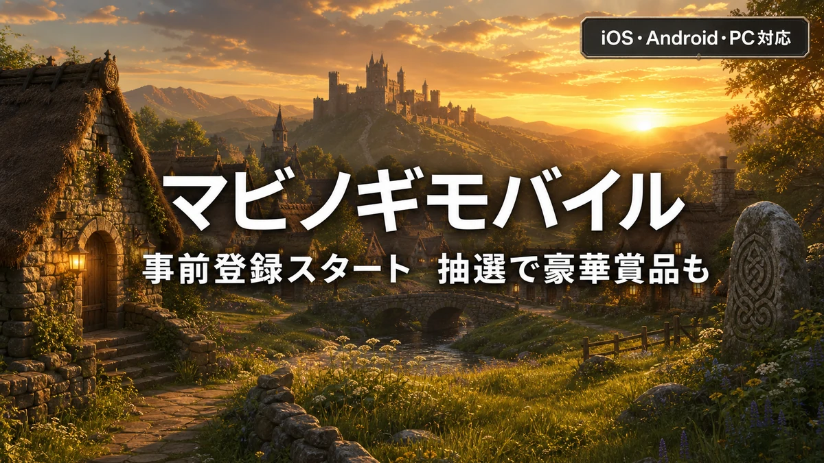 マビノギモバイル、事前登録がスタート 抽選でゲーミングスマホなど豪華賞品も