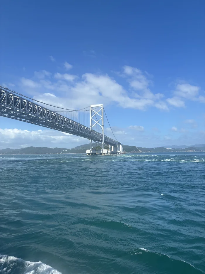 画像 海上から見た大鳴門橋の全景