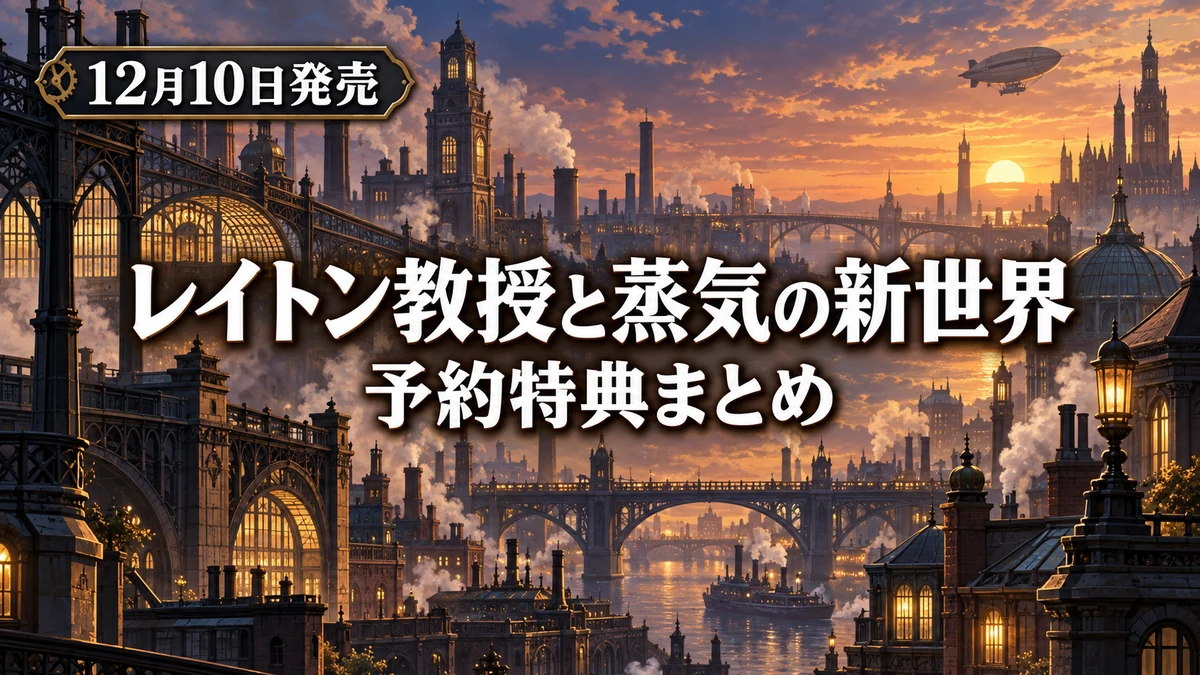 レイトン教授と蒸気の新世界、予約特典まとめ Amazonは刻印入りスプーン、12月10日発売で価格と有償セットの違いも整理