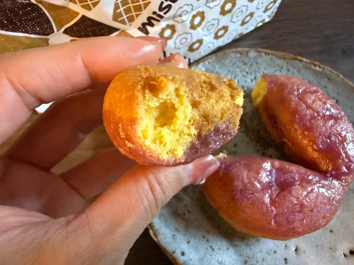 画像 ちぎった一片とお皿に残ったさつまいもド 石焼き芋風