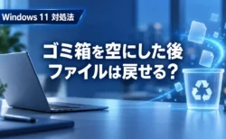 ゴミ箱を空にした後でも復元できる？Windows 11で消したファイルを戻す4つの方法と復旧ソフトの選び方【2026年】