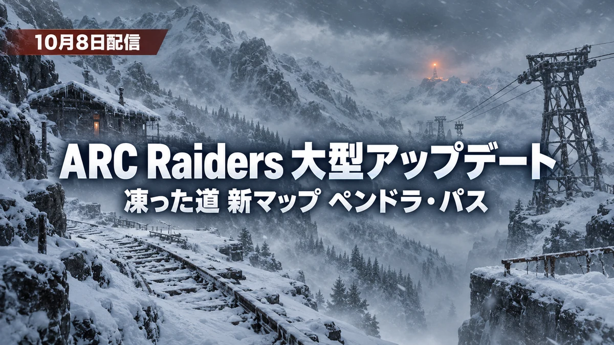 ARC Raiders、大型アップデート「凍った道」が10月8日配信　新マップ ペンドラ・パスと新ARC3種、10月12日17時まで無料プレイ