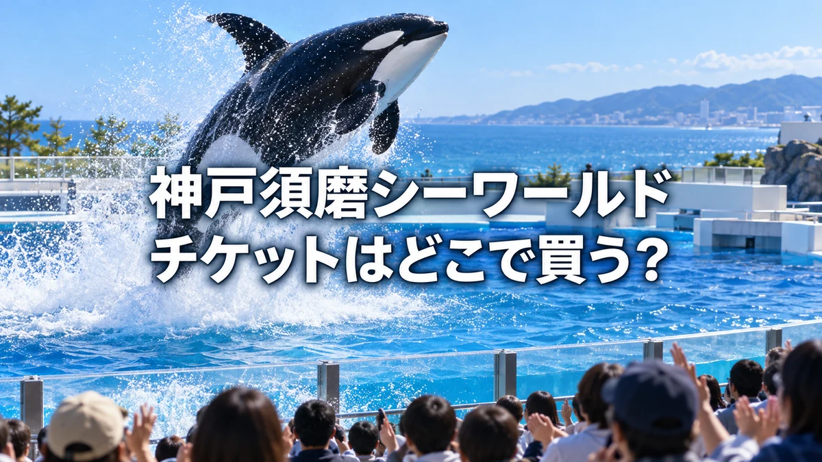 神戸須磨シーワールドのチケットはどこで買う?公式とアソビュー!の違い、3%OFFクーポンとキャンセル条件