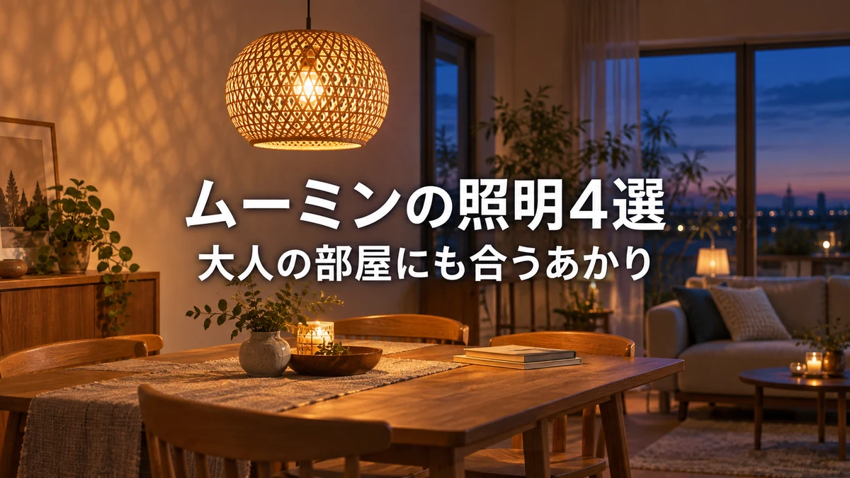 ムーミンの照明おすすめ4選|リトルミイ・スナフキンのペンダントランプは大人の部屋にも合う【ディクラッセ】