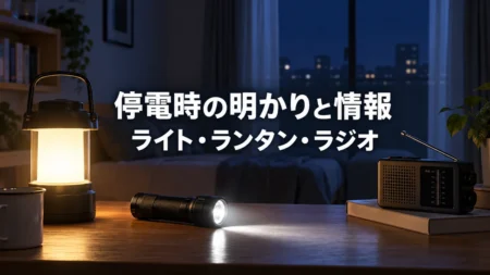 停電時の明かりは何個必要？一人暮らしのライト・ランタン・防災ラジオの選び方