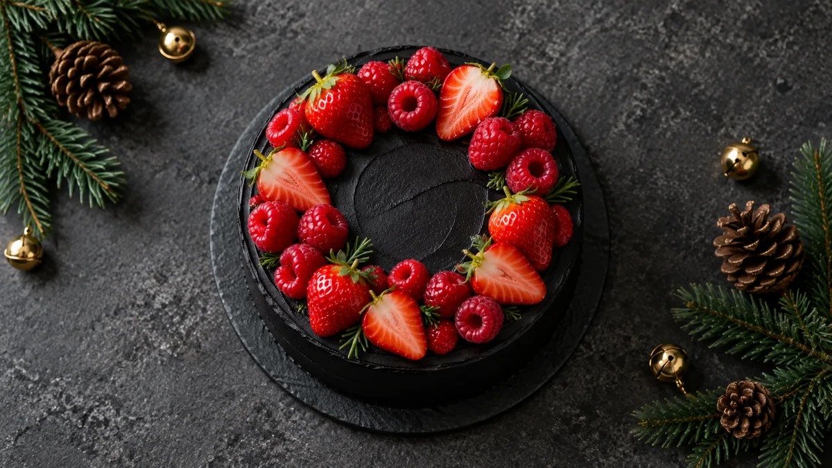 VIVANTの黒いクリスマスケーキ販売開始　税込5500円、別班・テントのキーホルダー付き